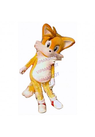 popular cartoon yellow tails fox mascot costume adult size hot sale anime cosplay costumes carnival fancy dress 2657