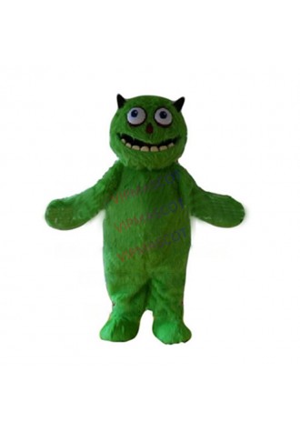 Long Plush Green Alien Monster Mascot Costume Adult size cartoon monster theme anime cosply costumes carnival fancy dress 2496