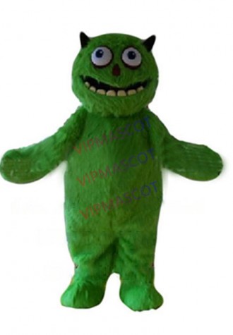 Long Plush Green Alien Monster Mascot Costume Adult size cartoon monster theme anime cosply costumes carnival fancy dress 2496