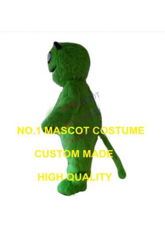 Long Plush Green Alien Monster Mascot Costume Adult size cartoon monster theme anime cosply costumes carnival fancy dress 2496