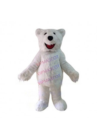 polar bear mascot costume adult size long plush white polar theme anime cosplay costumes carnival fancy dress kits 2504