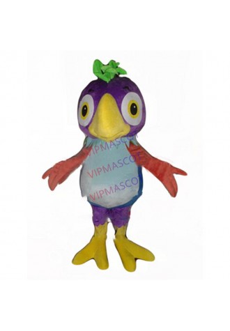 purple parrot mascot costume wholesale adult size cartoon parrot macaw bird theme anime cosplay costumes carnival fancy 2828