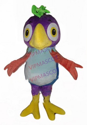 purple parrot mascot costume wholesale adult size cartoon parrot macaw bird theme anime cosplay costumes carnival fancy 2828
