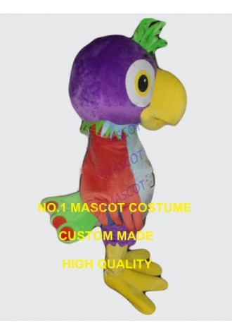 purple parrot mascot costume wholesale adult size cartoon parrot macaw bird theme anime cosplay costumes carnival fancy 2828