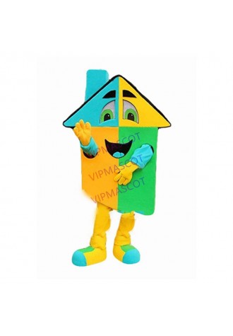 blue house villa mascot costume for adult hot sale cartoon villa house home advertising costumes carnival fancy dress kits 2919