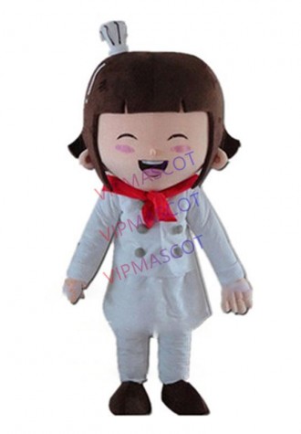 chef girl mascot costume custom cartoon character cosplay carnival costume 3061