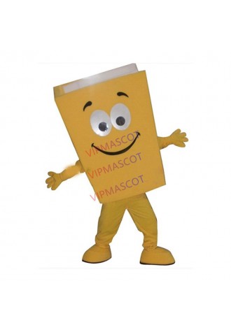 New Custom Advertising Costumes Yellow/Blue/Red Recycled Notebook Book Mascot Costume Cartoon Character Theme Mascotte Fancy1979
