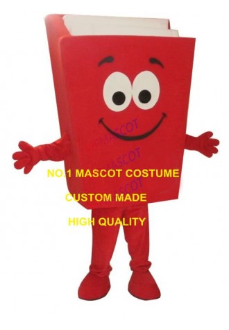 New Custom Advertising Costumes Yellow/Blue/Red Recycled Notebook Book Mascot Costume Cartoon Character Theme Mascotte Fancy1979