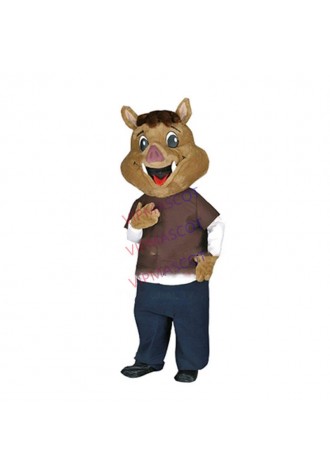 Lovely Cartoon Wild Boar Mascot Costume Adult Hot Sale Anime Cosply Costumes Carnival Fancy Dress Kits for SCHOOL COLLEGE 1997
