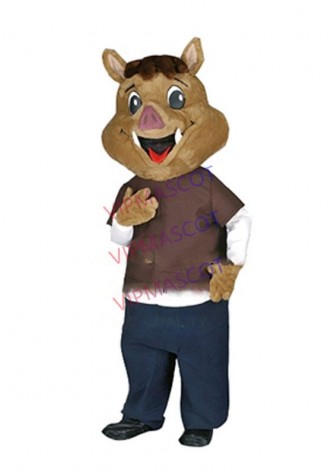 Lovely Cartoon Wild Boar Mascot Costume Adult Hot Sale Anime Cosply Costumes Carnival Fancy Dress Kits for SCHOOL COLLEGE 1997