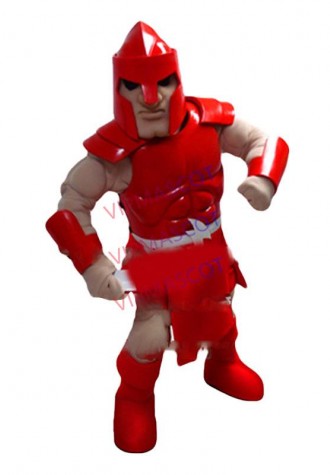 High Quality Red Colony Titan Mascot Costume Adult Warrior Knight Theme Anime Cosply Costumes Carnival Fancy Dress 2051