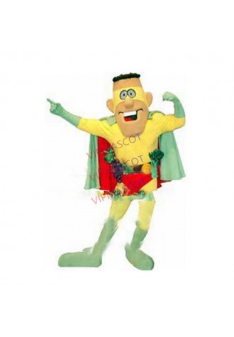 funny superman mascot costume adult size cartoon fruit/vegetable super hero theme anime cosplay costumes carnival fancy 2947
