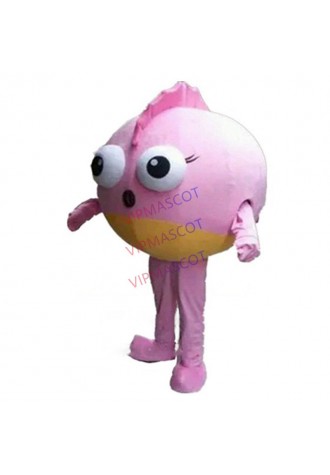 pink fish mascot costume custom adult size cartoon character cosplay carnival costume 3238
