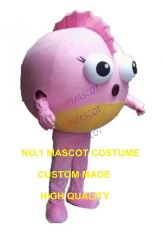 pink fish mascot costume custom adult size cartoon character cosplay carnival costume 3238