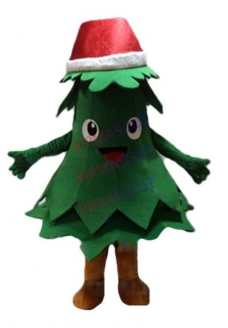 New green Christmas tree mascot costume with Christmas hat Adult Size Customizable Holiday carnival fancy dress kits anime 2463