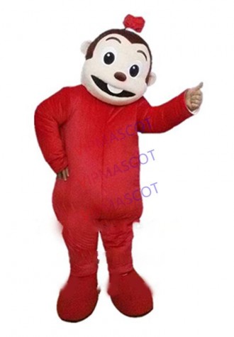 red monkey mascot costume custom cartoon character cosplay adult size carnival costume 3147