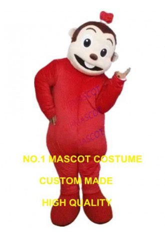 red monkey mascot costume custom cartoon character cosplay adult size carnival costume 3147