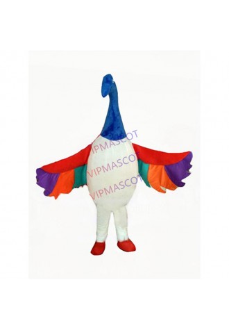 custom rainbow swan bird mascot costume adult size cartoon birds theme anime cosply costumes carnival fancy dress for stage 3436