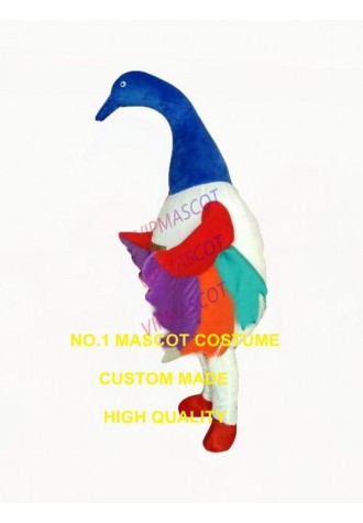 custom rainbow swan bird mascot costume adult size cartoon birds theme anime cosply costumes carnival fancy dress for stage 3436