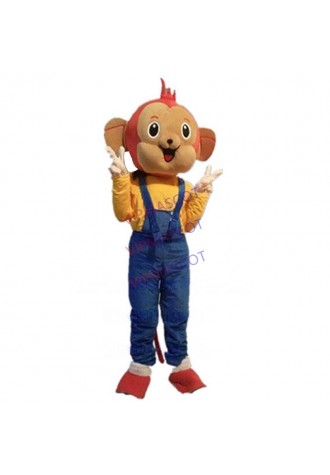 yellow monkey mascot costume custom cartoon character cosplay adult size carnival costume 3137