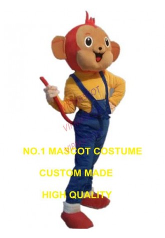 yellow monkey mascot costume custom cartoon character cosplay adult size carnival costume 3137