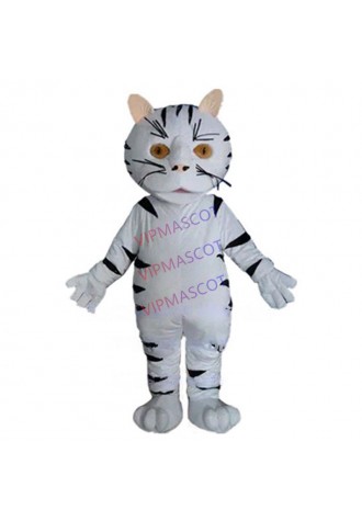 white cat mascot costume adult size custom cartoon character cosplay carnival costume 3270