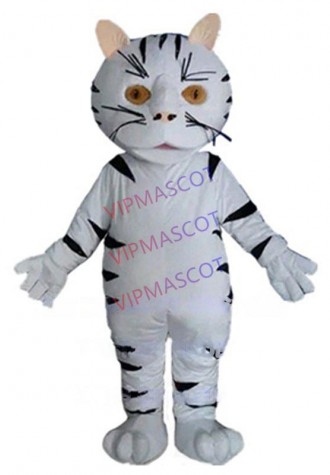 white cat mascot costume adult size custom cartoon character cosplay carnival costume 3270