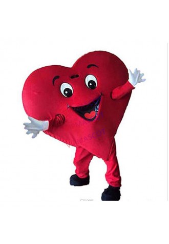 Red Heart Mascot Costume Halloween Wedding Party red heart cartoon Costume Fancy Dress Adult Children Size