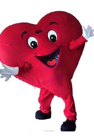 Red Heart Mascot Costume Halloween Wedding Party red heart cartoon Costume Fancy Dress Adult Children Size