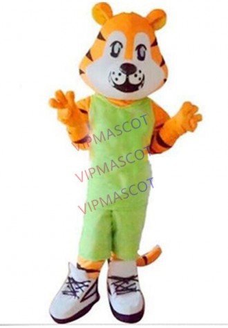 Professional Green Pants King Tiger mascot costume animal cartoon costume adult party fancy dress mascot costume free shipping