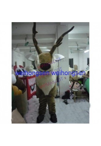 High quality EVA Material Two people wear deer Mascot Costume Cartoon Apparel Halloween Birthday Cosplay 605