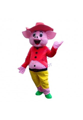 EVA Material Helmet Cowboy pig Mascot Costumes Cartoon Apparel advertisement costumes Halloween Birthday party Numbering 191