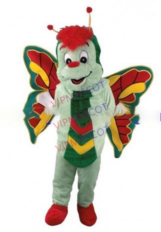 Rapid MaKe Can be washed with water High quality EVA Material Green Butterfly Mascot Costumes cartoon Apparel Cosplay 344