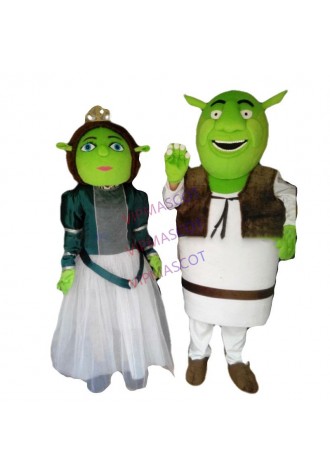 Make Hot Sale EVA Material Shrek Mascot Costume Fiona Cartoon Apparel Halloween Birthday party Cosplay Unisex 687