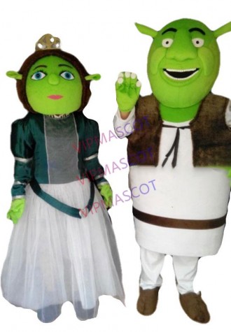 Make Hot Sale EVA Material Shrek Mascot Costume Fiona Cartoon Apparel Halloween Birthday party Cosplay Unisex 687