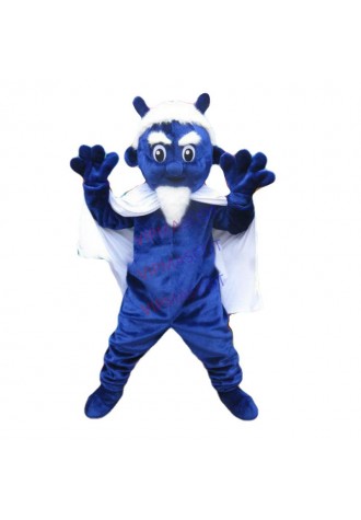 high quality EVA Material Helmet Blue devil Mascot Costume Cartoon Apparel Masquerade Birthday party Cosplay 744