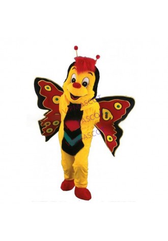Rapid MaKe Can be washed with water High quality EVA Material yellow Butterfly Mascot Costumes cartoon Apparel Cosplay 345