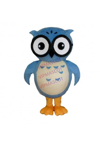 Factory direct Make EVA Material Helmet Blue owl Mascot Costumes Cartoon Apparel Birthday party Masquerade 999