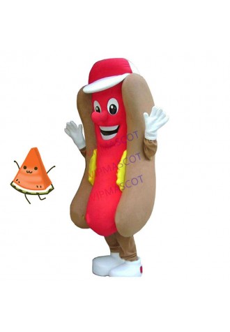 Free Shipping Anime Cartoon Hot Dog Mascot Costume Fast Food Advertising Restaurant Adult Size For Adult Suit