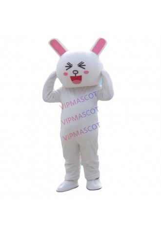 Rabbit Mascot costume Bugs Rabbit Hare Easter Adult Mascot cosplay costumes Cakes Professional Christmas Costume
