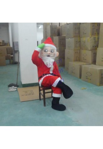Santa Claus Mascot Costume  Cartoon Mascot Costume Festival Costumes Fancy Dress Costume  Adult Size Free Shipping