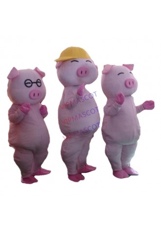 Mc Pig Mascot Costume Pink Pig Cartoon Character Cosply Carnival Costume Anime Cosplay Kits Mascotte