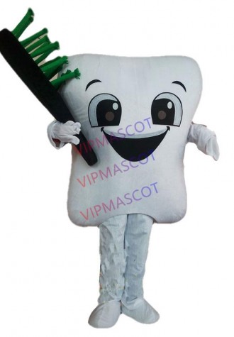 Tooth Mascot Costume Doctor of Teeth Party Dental Care Character Mascot Dress&amp,Amusement Park Outfit Health Education