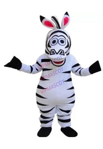 Zebra Marty Mascot Costume Anime Cartoon Madagascar Zebra Cosplay Cosplay Theme Mascotte Fancy Party Dess for Adult