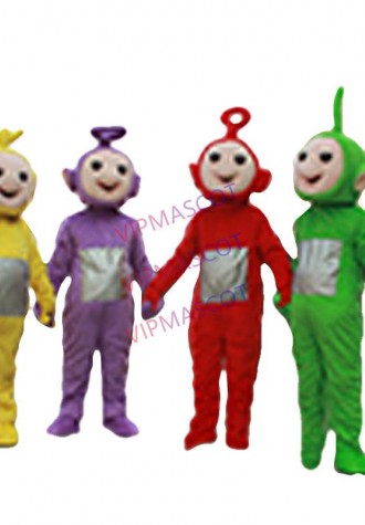 Adult Cute Teletubbies Mascot Costume Multiple Color Fancy Dress Festive Clothing Adult Cute Halloween Teletubbies Mascot