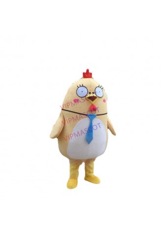 New High Quality Yellow Chicken Mascot Costume Halloween Christmas Funny Animal Chicken Mascot Clothing Adult Size