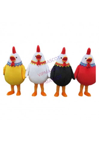 Good Looking Cock Rooster Hen Chicken Mascot Costume Cartoon Character Mascot Costume Halloween Party Stage Performance Dress
