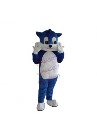 Blue Cat Mascot Costume Cat Mascot Costume Fancy Dress Christmas Cosplay for Halloween party event