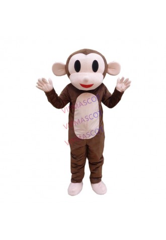 Brown Monkey Custom Mascot Costume Adult Cartoon Cosplay Costume With Fan For Commercial Advertising promotion