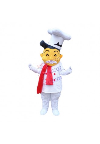 Cook Chef Baker Mascot Costume Adult Cartoon Character Outfit Suit Supermarket Ceremonial Event Can Add Logo